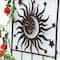 Glitzhome® 48" Painted Metal Sun Garden Trellis Stakes